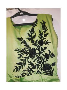 Unused Light green ethnic shinning gown | Size: M
