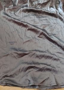Shiny Collared Button-Up Shirt
