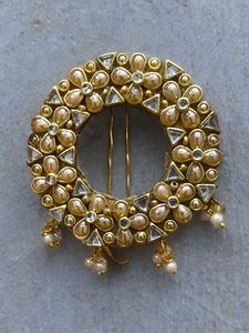 Gold-Toned Floral Hair Pin