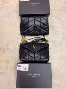 Saint Laurent Black Leather Shoulder Bag