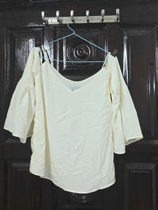 H&M Off-Shoulder Bell Sleeve Top