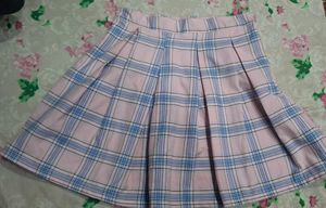 Mini Gathered Or Pleated Flared Skirt