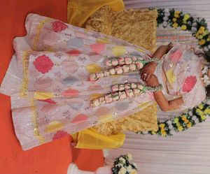 Beautiful Embellished haldi Lehenga Choli