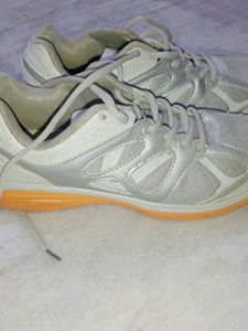 Stylish Silver &amp; White Sneakers