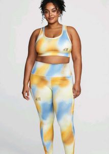 H&M Tie-Dye Sports Bra & Leggings Set Xxl Size