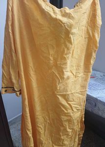Yellow Printed Kurta and Pant