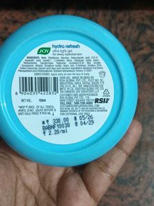 Joy Hydra Refresh Ultra-Light Gel