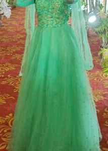 Mint Green Embellished Gown