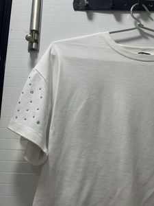 Sparkly White Crop Top