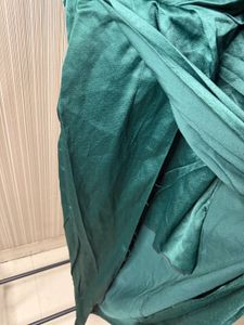 Elegant Emerald Green Wrap Dress