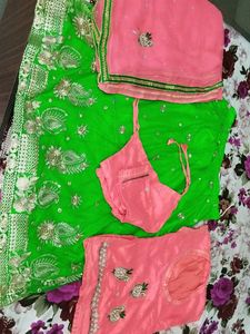 Green Lehenga Choli Set