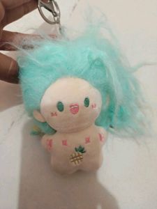 Cute Doll Keychain with Fluffy Hair