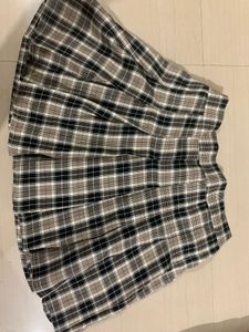 Plaid Pleated Skirt