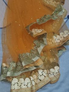 I am selling orange net top