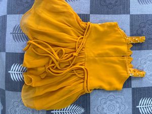 Yellow Sequined Kurta plazzo Set with Dupatta