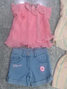 Girls Clothing Set - Top &amp; Shorts