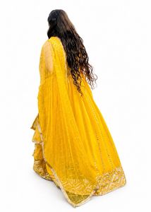 Vibrant Yellow Embellished Lehenga