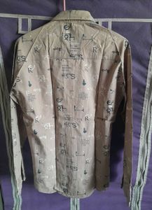 Men's Graphic Print Long Sleeve Shirt