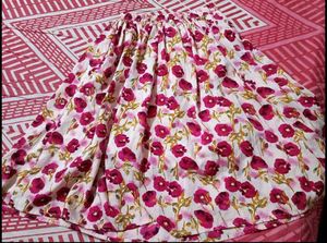 Women's Black Top &amp; Floral Skirt Set