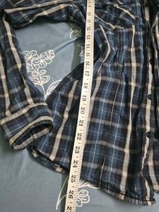 Blue Plaid Long Sleeve Shirt