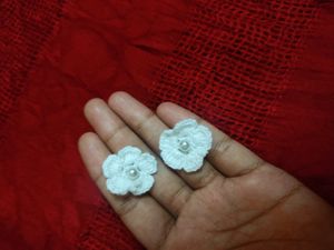 Crochet Mala And Earrings