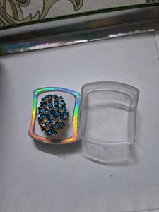 Sparkling Blue Stone Ring