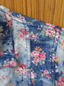 Beautiful Denim Like Cotton Shirt For Girls Juliet