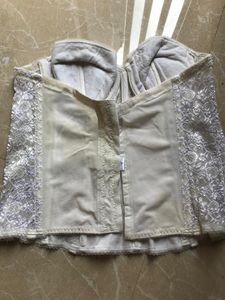 Vintage White Lace Corset Bustier