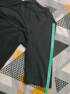 Black Cutout T-Shirt