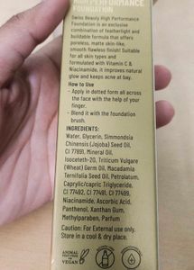 Swiss Beauty High Performance Foundation
