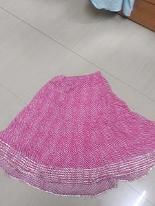 Vibrant Pink Ethnic Skirt
