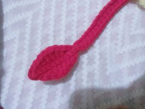 Handmade Crochet Rose Headband