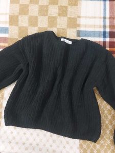 H&M Black Knit Pullover