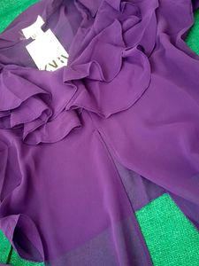 Purple Ruffle top no 80