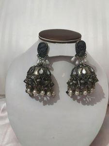 Black Polish Jhumka