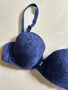 Blue Lace Bra
