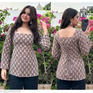 Stylish Printed Kurta for Women-XXL