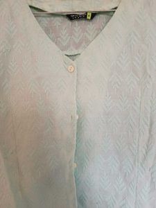 Mint Green Puff Sleeve Top/Shirt
