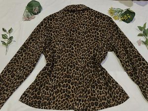 Leopard Print Blazer