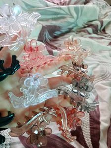 Set of Floral Hair Claw Clips