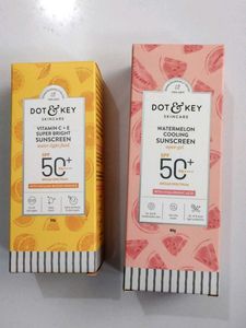 Dot & Key watermelon Sunscreen and Vitamin C sunsc