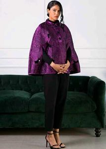 Elegant Purple Ethnic Jacket(Cape)