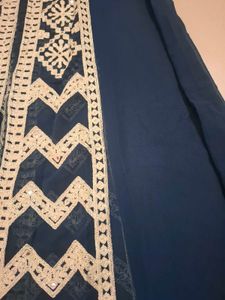 Stylish Navy Kurta Palazzo Set