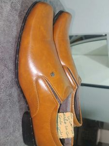 Men's Tan Formal Slip-On Shoes