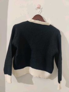 Chic Black &amp; Cream Cardigan