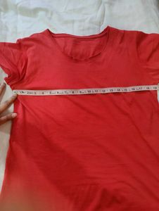 Red Casual T-Shirt