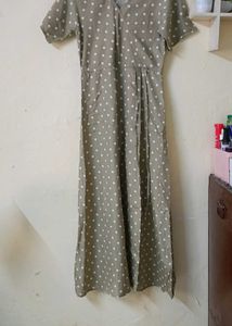 Women's Polka Dot Midi Dress