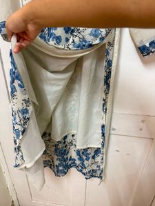 Classy Georgette Kurta With Shoulder Design