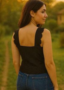 Beautiful black Textured Blouse