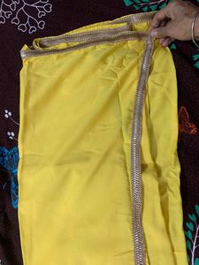 Yellow indo western Haldi/Mehndi Outfit-Mediu